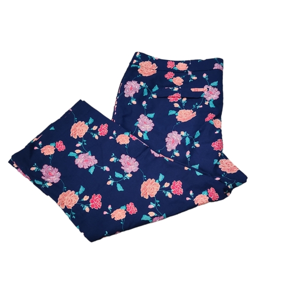 Chico's Floral Ankle Pants Size 18 - Picture 2 of 5